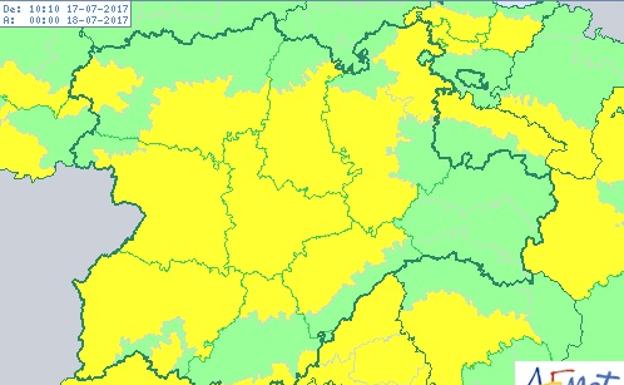La alerta por calor continuará durante toda la jornada.