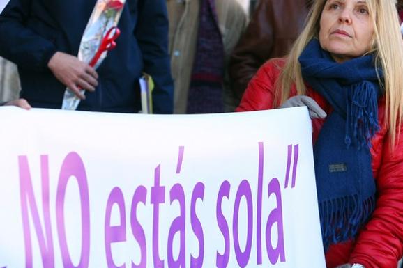 Concentración en Ponferrada contra la violencia de género. /César Sánchez