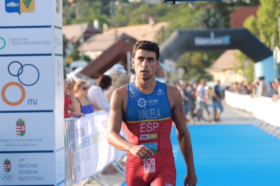 Kevin Tarek, a su llegada a meta.