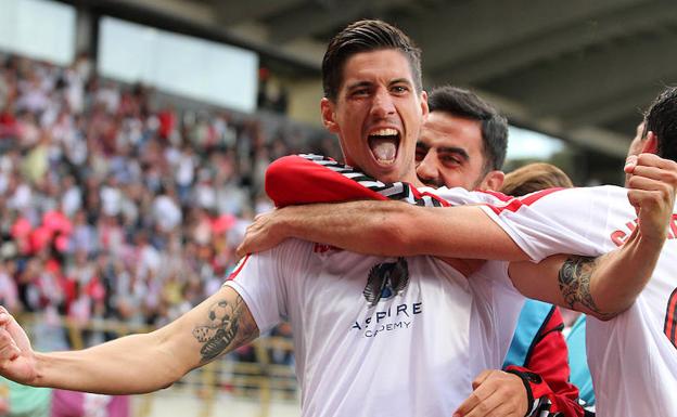 Yeray celebra el 2-1.