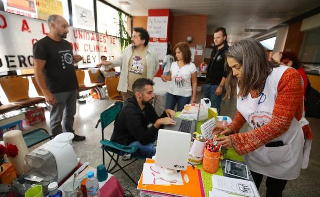 Imagen del encierro en el Hospital del Bierzo.