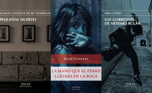 Imagen de las tres portadas de los libros que se presentan./