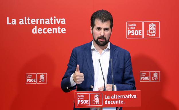 Luis Tudanca, portavoz del grupo socialista en las Cortes./Cacho