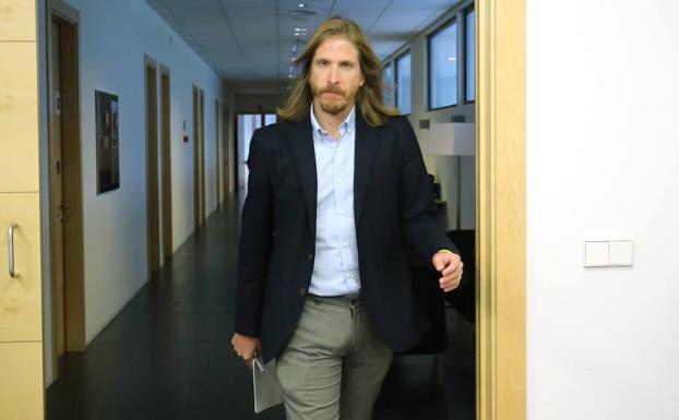 Rueda de prensa del portavoz parlamentario de Podemos CyL, Pablo Fernández./Pérez