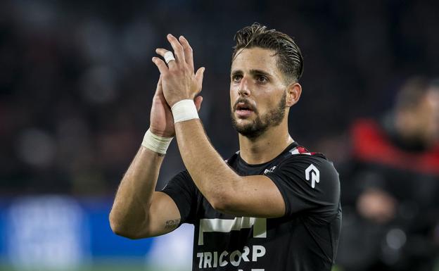 Fran Sol, en un partido con el Willem II. /@WillemII