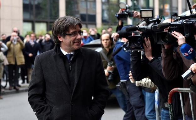 Puigdemont, el martes en Bruselas./