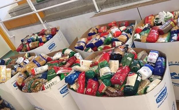 Recogida de alimentos./