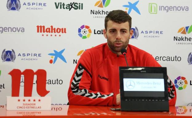 Rodri Ríos, en rueda de prensa./