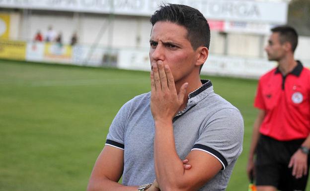 Pablo Huerga, durante un partido./Peio García