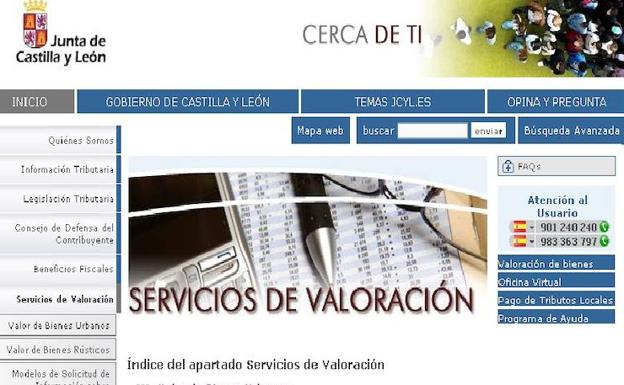 Imagen de uno de los servicios que se ofrecen desde el portal web./