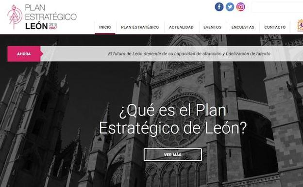 Nueva web del Ayuntamiento de León. /