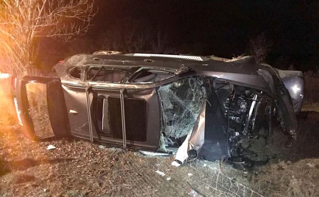 Imagen del lugar del accidente./Bomberos León