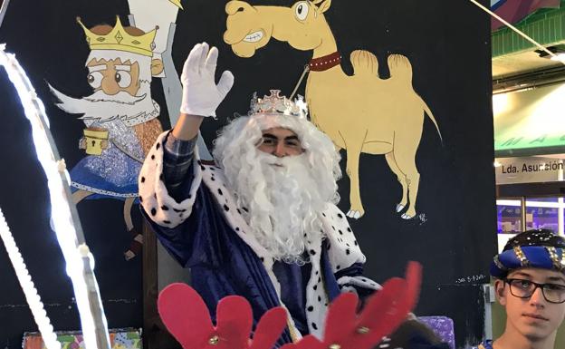 El Rey Melchor en la cabalgata de La Virgen del Camino/
