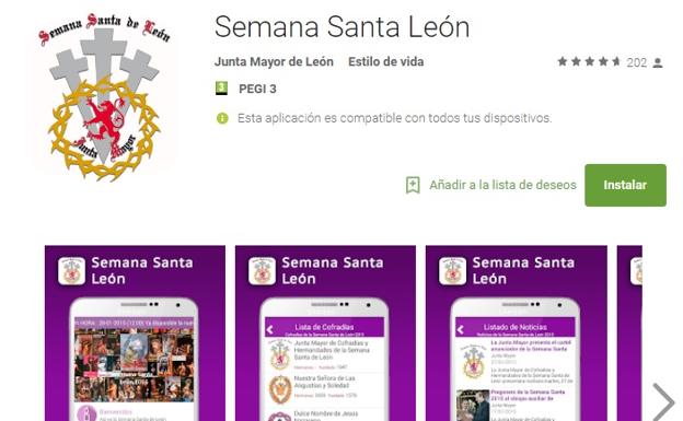 Imagen de una de las plataformas para descargar la app./