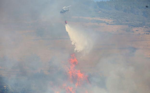 La Junta baja a nivel 0 el incendio forestal de Borrenes y prevé que no durará más de doce horas