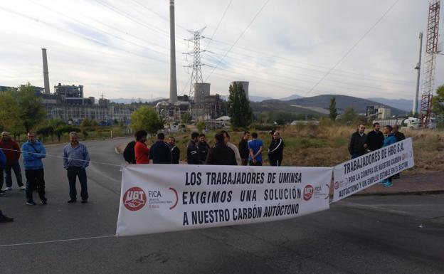 Mineros de Uminsa y HBG exigen ante Compostilla que Endesa que garantice la compra de carbón nacional para reactivar el empleo