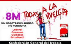 CGT convoca para el Día de la Mujer Trabajadora una huelga general