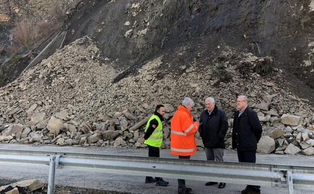 La Junta agiliza la reparación del derrumbe en la CL-631 entre Ponferrada y Villablino