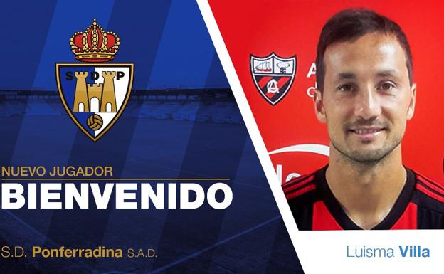 Luisma Villa, tercer fichaje de la Ponferradina para la nueva temporada