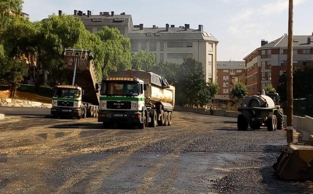 Ponferrada ultima las obras para poner en servicio el nuevo aparcamiento de la zona alta