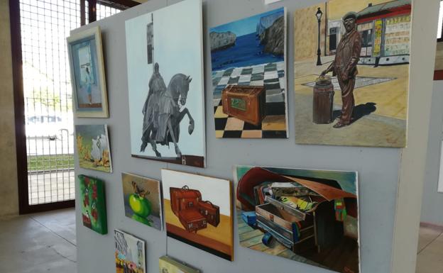 12 pintores bercianos exponen sus obras en Estación Arte