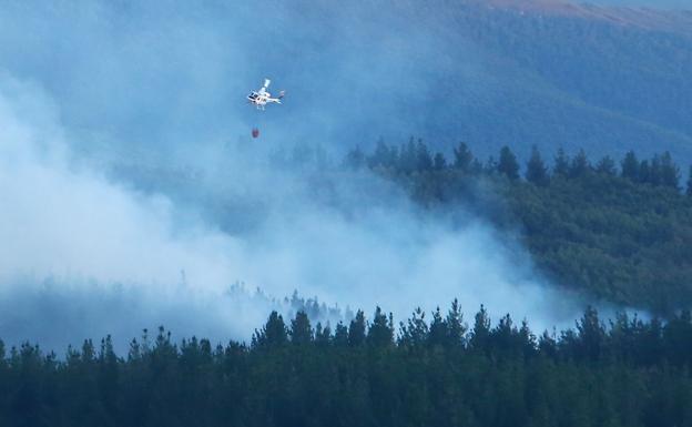 La Junta da por extinguido el incendio intencionado declarado en Molinaseca