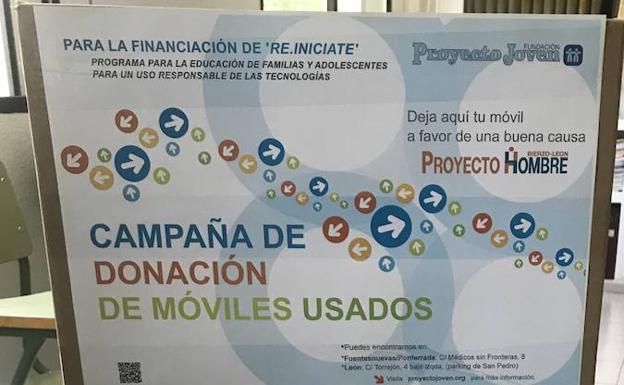 Colegios y parroquias del Bierzo se unen a la campaña de donación de móviles de Proyecto Hombre