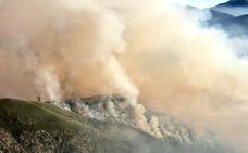 Numerosos efectivos atacan un gran incendio en el Valle de Fornela
