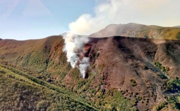 La Junta cifra en 150 hectáreas la superficie afectada por el incendio en Chano
