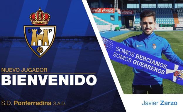 Javier Zarzo se incorpora a la SD Ponferradina