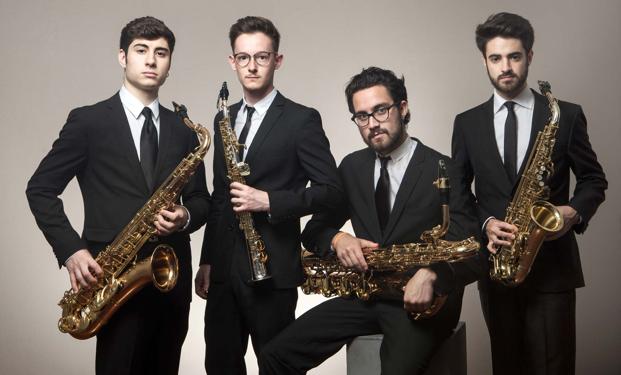 El cuarteto de saxofones Psaiko Quartet cierra la temporada de conciertos de Juventudes Musicales en Ponferrada