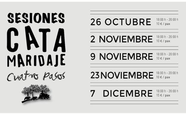 Catas, maridajes y teatro, en la programación de otoño e invierno de la bodega berciana Cuatro Pasos