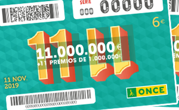 La Once reparte 120.000 euros en premios en Ponferrada en el sorteo extraordinario del 11 del 11