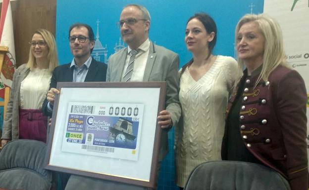La Torre del Reloj de Ponferrada 'da la hora' en 5,5 millones de cupones de la Once