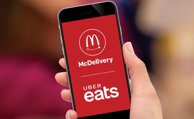 McDonald's lanza en Ponferrada su servicio de entrega de comida a domicilio McDelivery