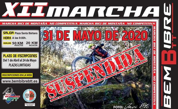 Se suspende la XII Marcha Bembibre BTT