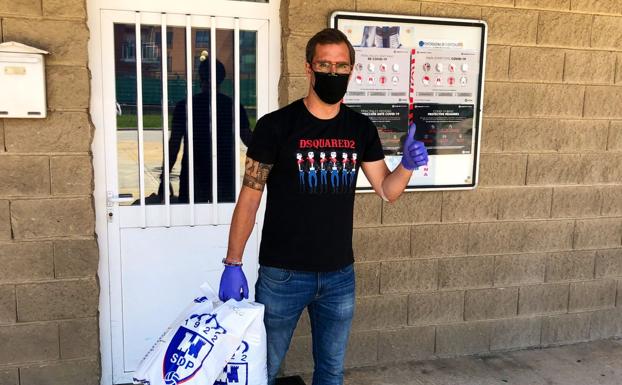 La Ponferradina pasa revista a sus jugadores con los test para detectar la covid-19