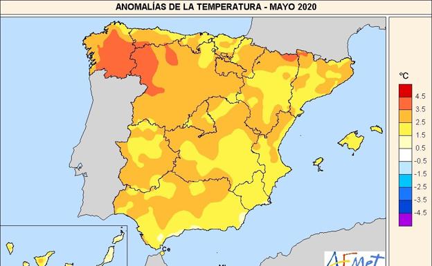 Ponferrada registra en mayo la temperatura mínima más alta de su historia