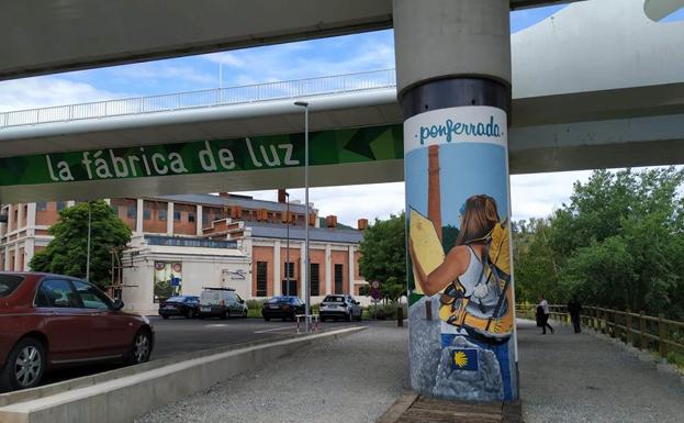 Finaliza la intervención artística de Asier Vera en el puente del Centenario de Ponferrada