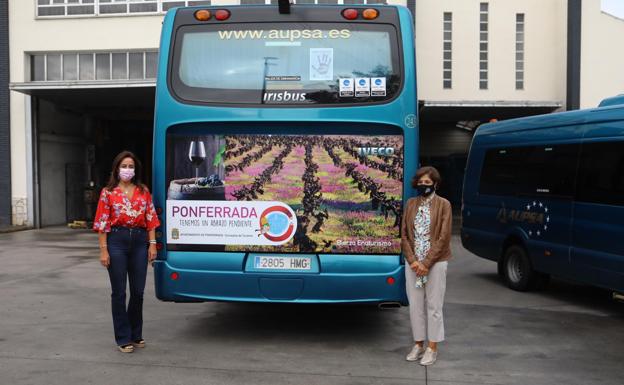 La campaña 'Ponferrada, tenemos un abrazo pendiente' circula por seis autonomías de la mano de Aupsa