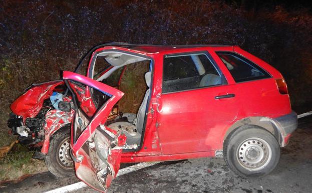 Dos heridos de gravedad tras una colisión entre dos turismos en Toral de los Vados