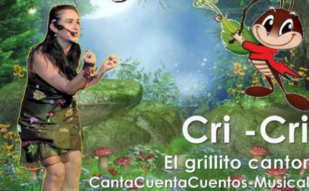 La actriz mexicana Ángeles Rodríguez lleva a Villalibre su espectáculo musical infantil 'Cri-Cri, el grillito cantor'