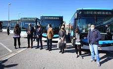 Presentación de los nuevos autobuses del Servicio Municipal de Transporte de Ponferrada