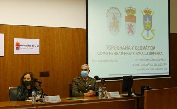 Las Fuerzas Armadas promueven los estudios de Geomática y Topografía en el Campus de Ponferrada
