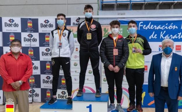 El berciano Diego Fuertes, bronce en la Copa de España por Estilos de Karate