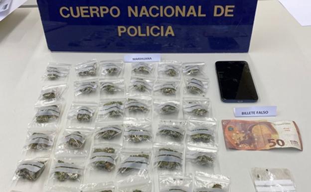 Detenido en Ponferrada tras ser sorprendido con más de 50 gramos de marihuana preparada para la venta