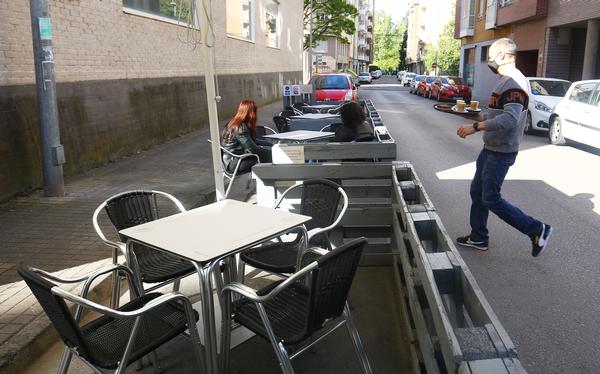 Cierre del interior de la hostelería en Ponferrada