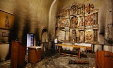 Los daños en el retablo de la iglesia de Balboa no superan el 5% de la superficie