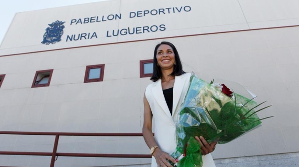 Homenaje a la atleta Nuria Lugueros en Ponferrada