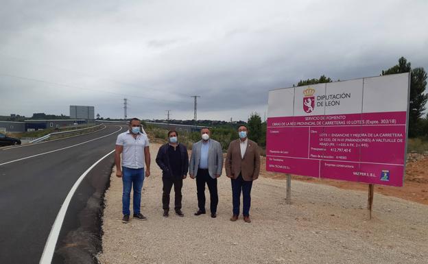 La Diputación ejecuta la glorieta de Parandones y mejora la LE-5232 hasta Valtuille de Abajo por 412.797 euros